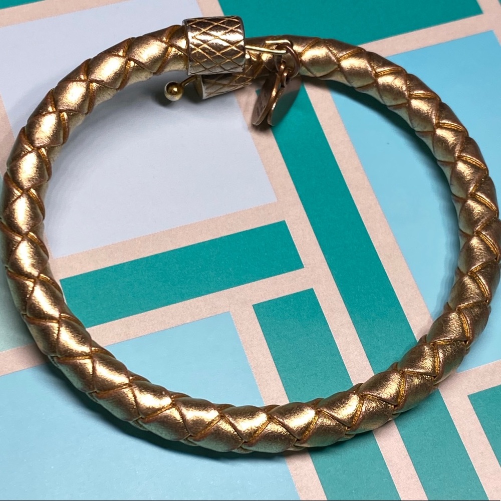 Alex and Ani Sold Out Gold Leather Wrap Bracelet - Picture 1 of 7
